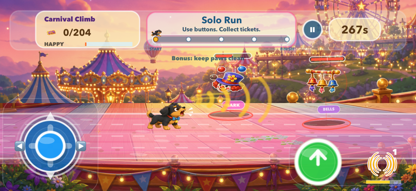 Carnival Climb gameplay screenshot.